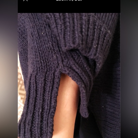 BDG Womens sweaters, oversized, pullover sweater Cowl Neck Sweater Navy Blue - Picture 4 of 4